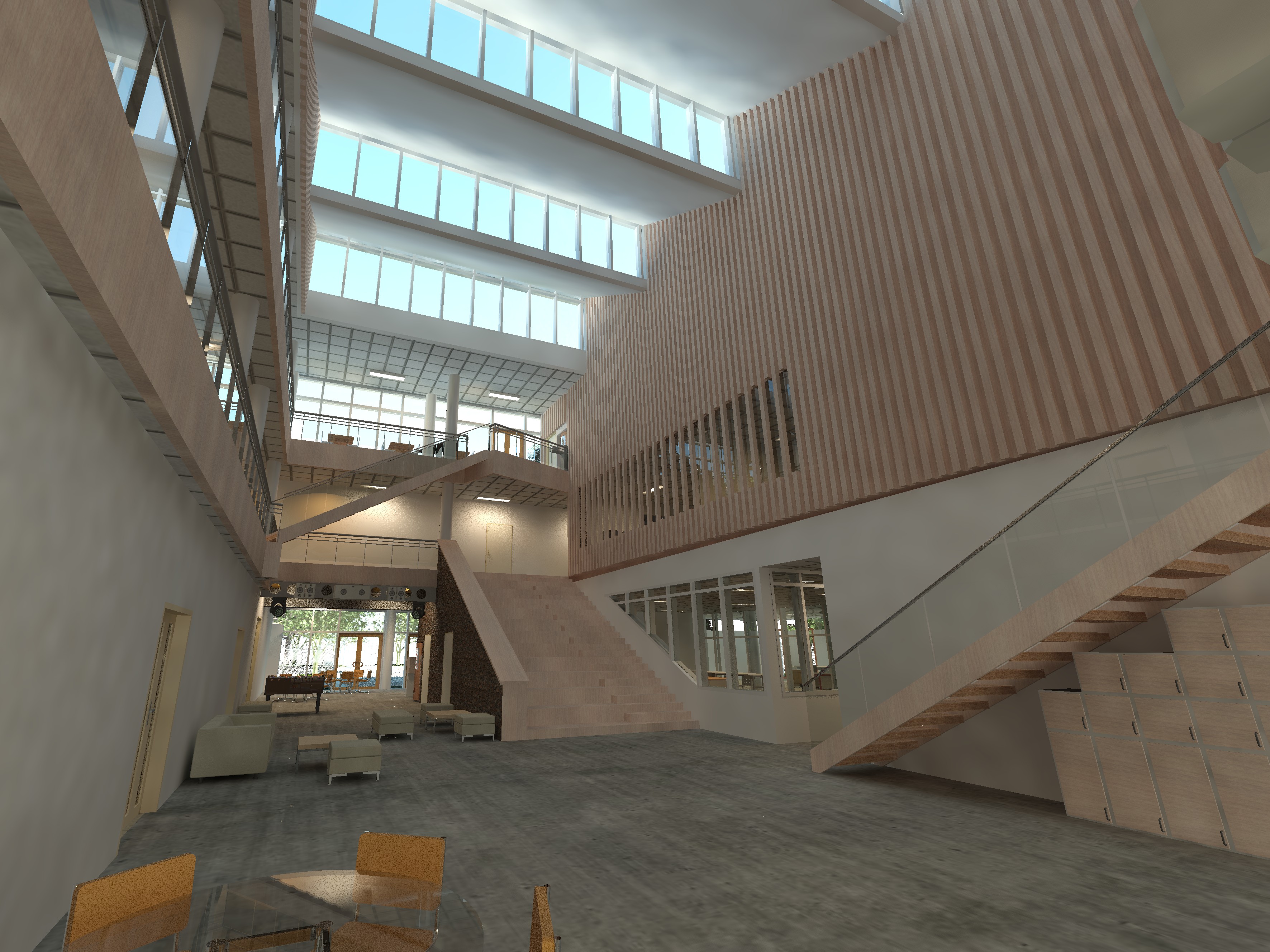 Maquette numérique des nouveaux locaux du campus AURA